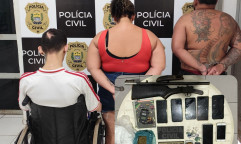 Polícia prende cadeirante e mais dois em operação contra o tráfico de drogas no Norte do Piauí