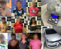 Polícia prende 10 pessoas em ação de combate a facção criminosa no litoral do Piauí