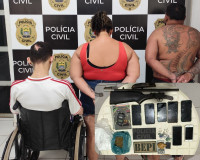 Polícia prende cadeirante e mais dois em operação contra o tráfico de drogas no Norte do Piauí