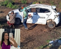 Mulher morre após carro descer ribanceira na BR-316 no Piauí