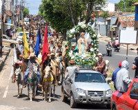 Missa e cavalgada são realizadas durante os Festejos de Nossa Senhora dos Remédios em Piripiri