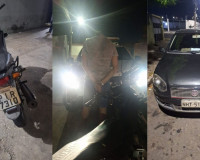 Trio é flagrado roubando carro e moto de loja na zona Norte de Teresina e termina preso pela Polícia