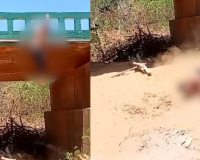 Menino de 12 ano pula de ponte após desafio de colegas e lesiona coluna