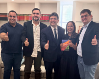 Prefeita Karine do Rodrigão e Gov. Rafael Fonteles se encontram para tratar da XI Feira do Bode Rei