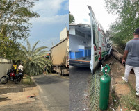 Palmeira à margem da BR-343 cai em cima de ambulância de Boa Hora e deixa feridos