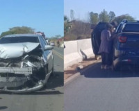 Colisão na ponte sobre o Rio Jenipapo paralisa trânsito na BR-343