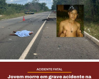 Jovem morre em grave acidente na BR-343 entre Piripiri e Brasileira
