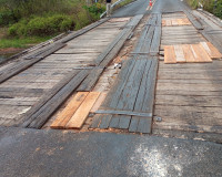 BR- 222: ponte dos búfalos na zona rural de Piripiri recebe manutenção urgente