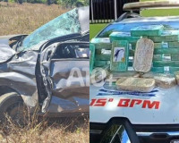 Polícia encontra grande quantidade de drogas durante ocorrência de acidente no interior do Piauí