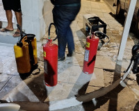 Loja pega fogo no centro de Pedro II e incêndio é controlado por Bombeiros Civis