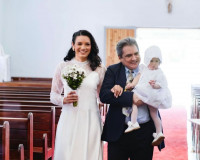 Piripiriense João Cláudio Moreno celebra casamento e batizado da filha