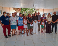 Catadores de recicláveis de Piripiri participam de reunião sobre entrega de novo galpão