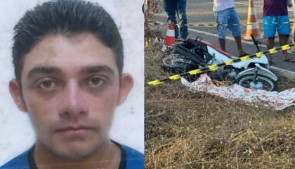 Motociclista morre ao colidir violentamente contra meio-fio a caminho  do Ceará