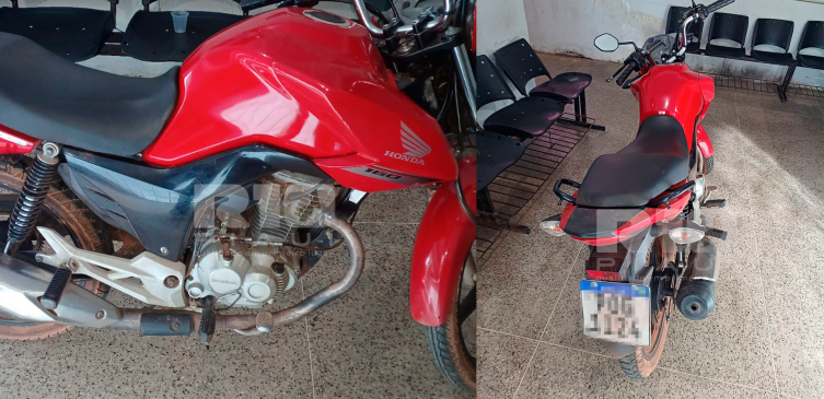 Polícia apreende motocicleta com placa clonada e registro de roubo em Piripiri