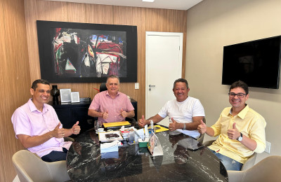 Genival Sales e Alan Osório se reúnem com o deputado Flávio Nogueira e garantem obras para Piripiri
