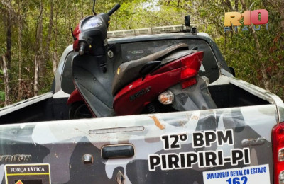 Força Tática de Piripiri recupera moto roubada em Brasileira há 5 anos