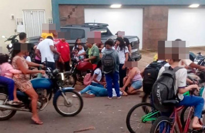 Acidente entre motocicleta e caminhão deixa duas pessoas feridas no norte do Piauí