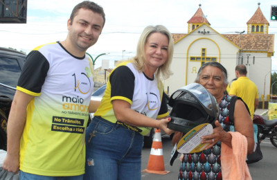 Prefeitura de Piripiri promove ação educativa de trânsito dentro do Maio Amarelo