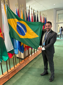 Deputado Federal Átila Melo Lira representando o Brasil na ONU