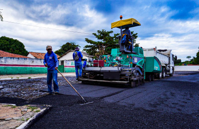 Prefeitura de Lagoa de São Francisco dá início às obras de asfaltamento em ruas da cidade