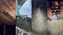 PIRACURUCA: Raio atinge residência, danifica telhado e assusta moradores