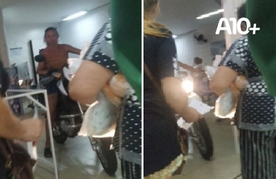 Mulher invade pronto-socorro com moto após demora no atendimento em Piracuruca