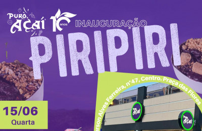 Puro Açaí será inaugurada hoje em Piripiri